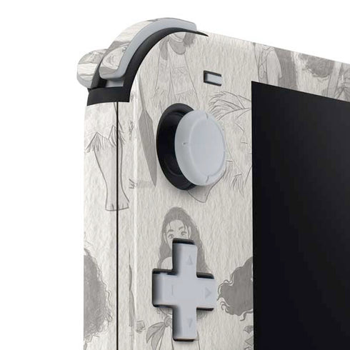 Disney Princess Moana Pattern Nintendo Switch Lite Skin